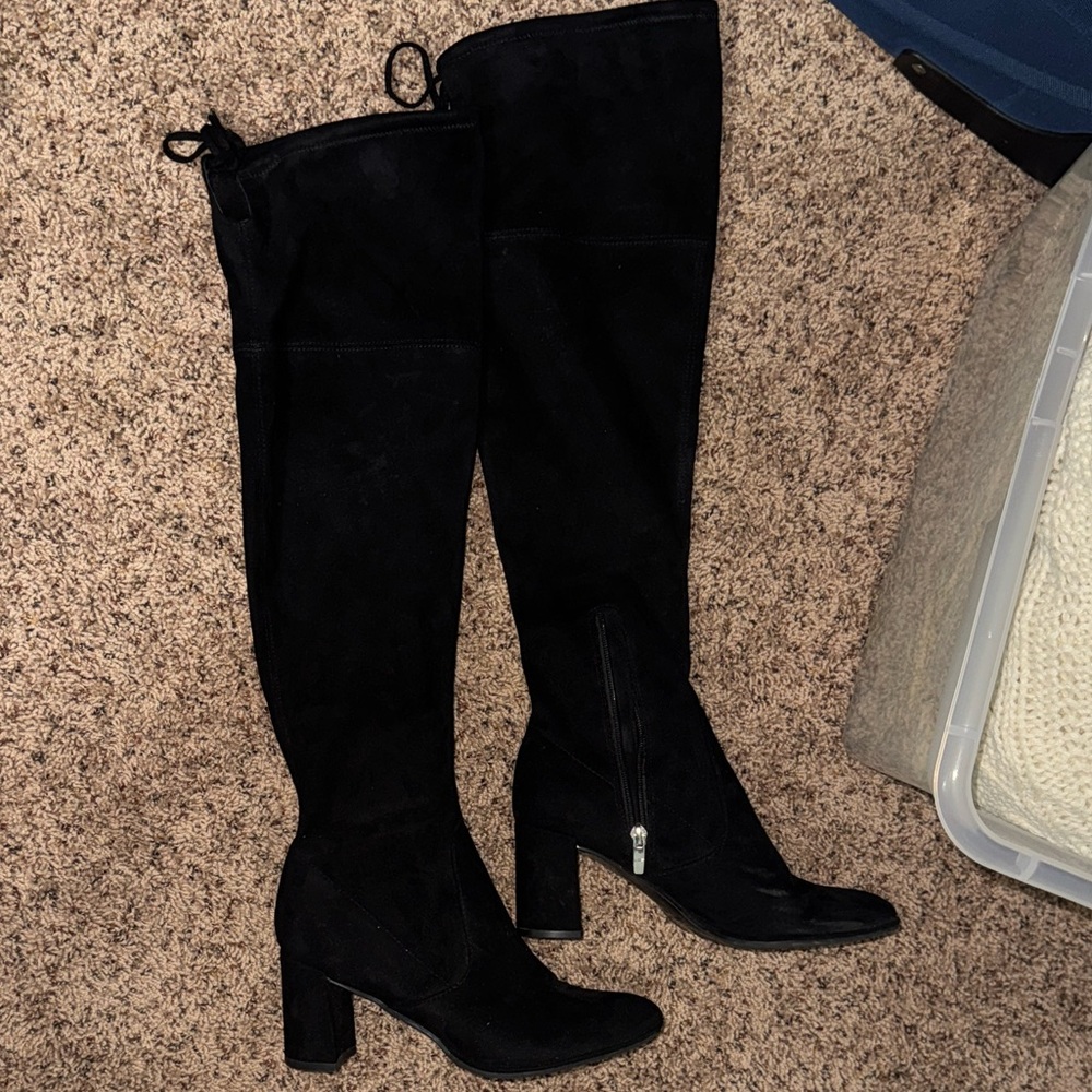 Marc Fisher Black Over-the-Knee Boots